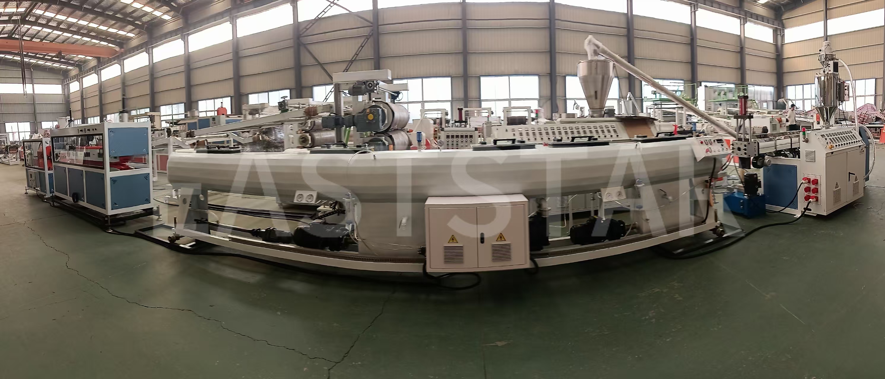 QINGDAO EASTSTAR, PE 파이프 생산라인 출하 완료, 팔레스타인 인프라 개발 지원